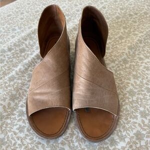 Free People Mont Blanc Brown Leather Sandal